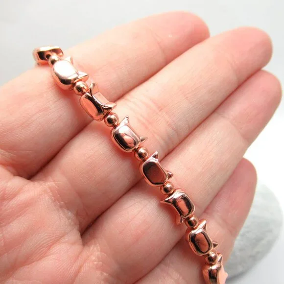 Copper Cat bracelet - Picture 7 of 11